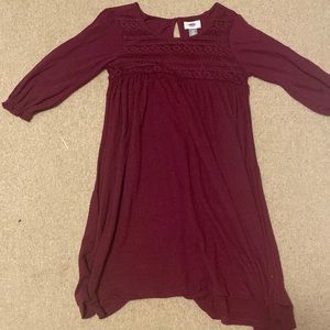 old navy maroon dress - girls xl/14